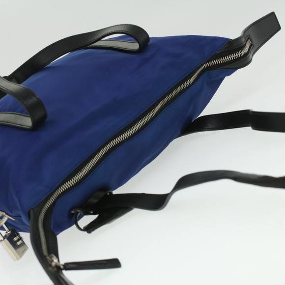 PRADA Tote Bag Nylon Blue Auth ep587 - Picture 6 of 16